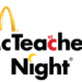 Come to McTeacher’s Night on June 18!