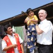 Bishop Turley with Peruvian child.